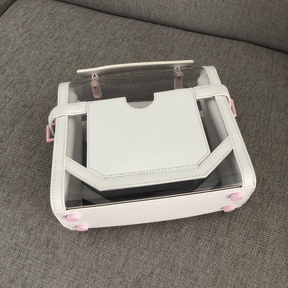 NEW Balmaim bag with tags white/Barbie pink - Picture 4 of 9